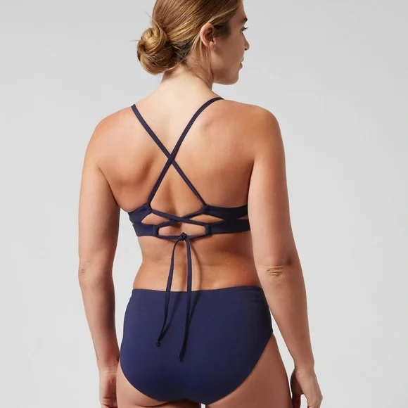 NWT! Athleta Dress Blue Triangle Bikini Top A-C - Multiple Sizes - Picture 2 of 2
